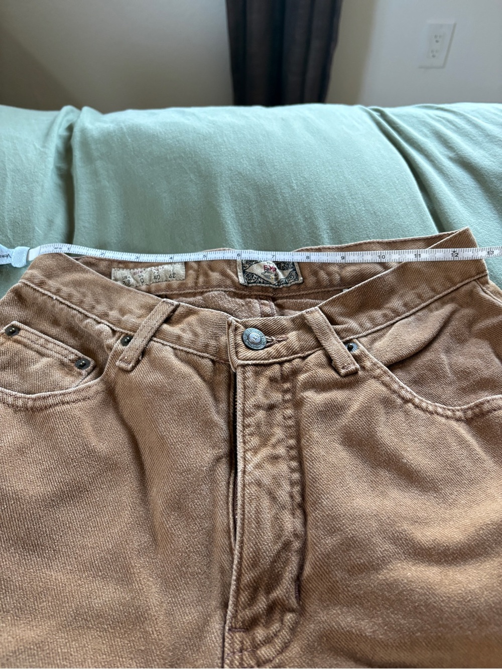 Vintage Express Brown/Tan Straight Leg Denim